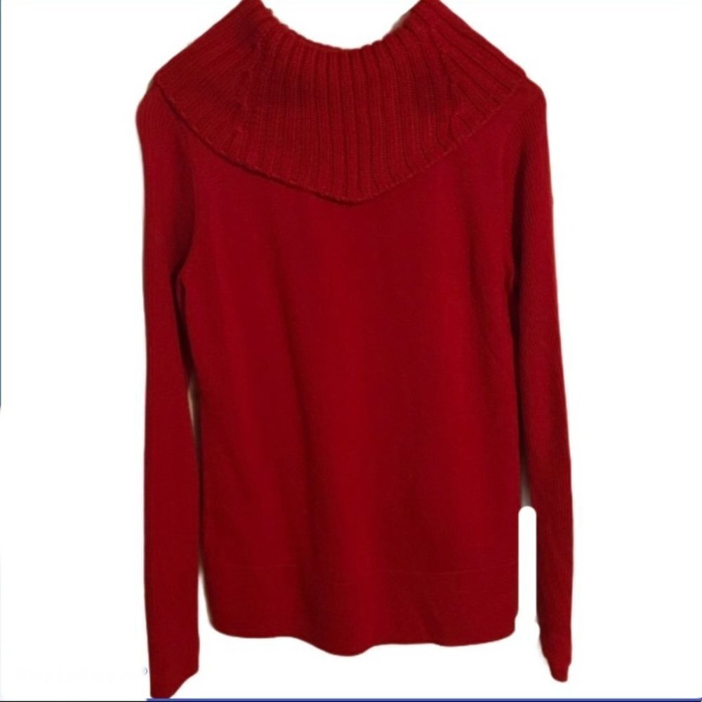32. Calvin  Klein Acrylic / Wool Sweater Holiday Red Size XSmall